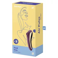   Satisfyer Dual Kiss - 2v1, vaginální a klitorální vibrátor (fialový)