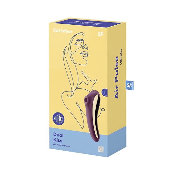Satisfyer Dual Kiss - 2v1, vaginální a klitorální vibrátor (fialový)