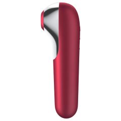   Satisfyer Dual Love - vibrátor na klitoris a vagínu - chytrý - červený