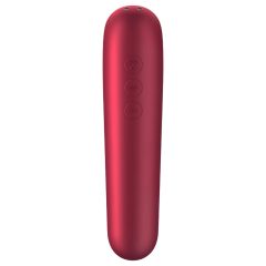   Satisfyer Dual Love - vibrátor na klitoris a vagínu - chytrý - červený