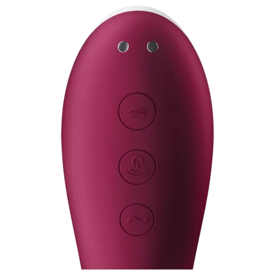 Satisfyer - vibrátor na klitoris a vagínu - dobíjecí - červený