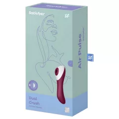  Satisfyer Dual Crush 2v1 stimulátor klitorisu a vibrátor na bod G (červený)