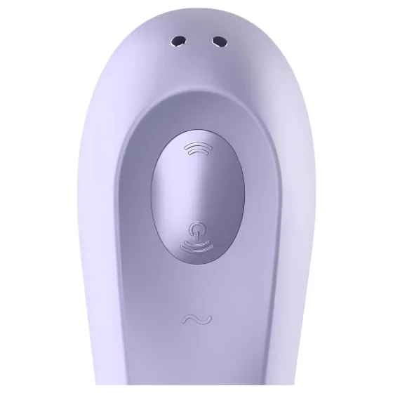 Satisfyer Dual Pleasure - chytrý 2v1 vibrátor s vlnami vzduchu - fialový