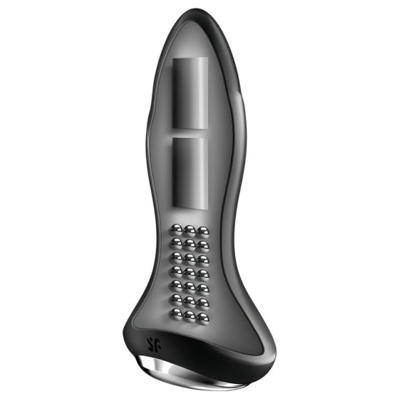 Satisfyer Rotator Plug 1 - anální vibrátor s perlami (černý)