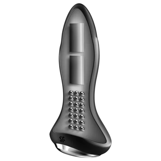 Satisfyer Rotator Plug 1 - anální vibrátor s korálky (černý)
