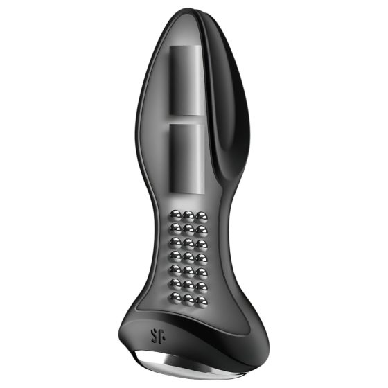 Satisfyer Rotator Plug 2 - perlový anální vibrátor (černý)