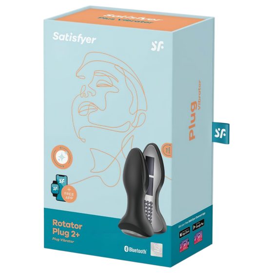 Satisfyer Rotator Plug 2 - perlový anální vibrátor (černý)