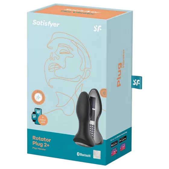 Satisfyer Rotator Plug 2 - anální vibrátor s korálky (černý)