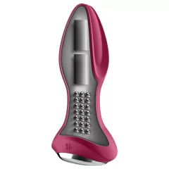   Satisfyer Rotator Plug 2 - akumulátorový, korálkový anální vibrátor (červený)