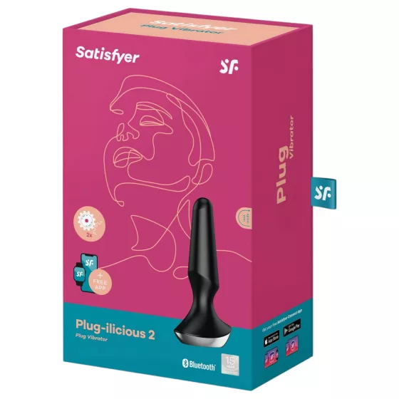/ Satisfyer Plug-ilicious 2 - anální vibrátor ovládaný aplikací (černý)