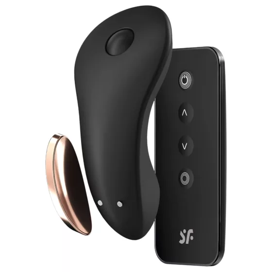 Satisfyer Little Secret - chytrý voděodolný vibrátor na klitoris - černý
