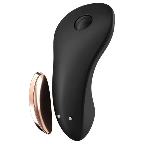 Satisfyer Little Secret - chytrý voděodolný vibrátor na klitoris - černý