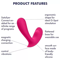   Satisfyer Top Secret - vibrátor ovládaný aplikací (růžový)