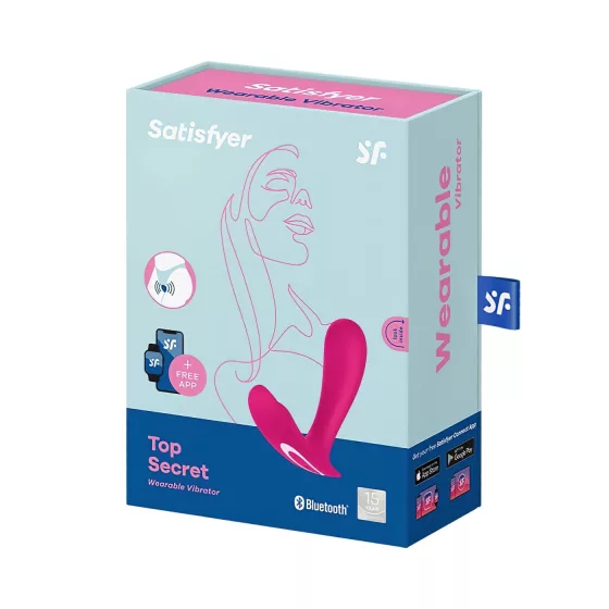 Satisfyer Top Secret - vibrátor ovládaný aplikací (růžový)