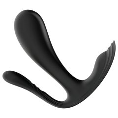   Satisfyer Top Secret Plus - chytrý 3-ramenný vibrátor (černý)