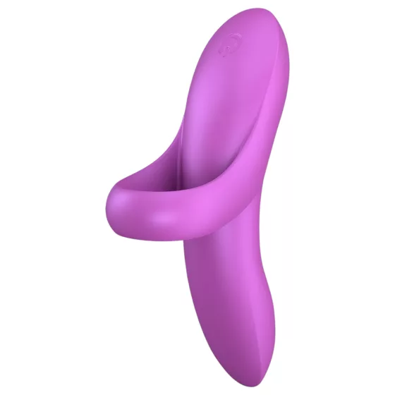 Satisfyer Bold Lover - akumulátorový, vodotěsný vibrační prstový stimulátor (růžový)