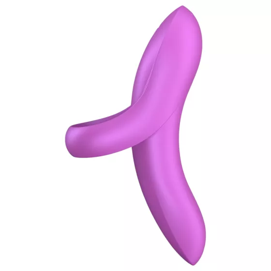 Satisfyer Bold Lover - akumulátorový, vodotěsný vibrační prstový stimulátor (růžový)