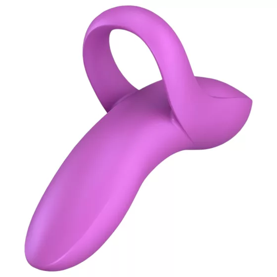 Satisfyer Bold Lover - akumulátorový, vodotěsný vibrační prstový stimulátor (růžový)