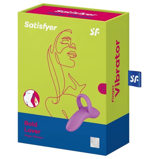 Satisfyer Odvážný Milenec - nabíjecí, vodotěsný prstový vibrátor (růžový)
