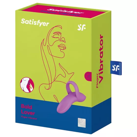 Satisfyer Bold Lover - akumulátorový, vodotěsný vibrační prstový stimulátor (růžový)