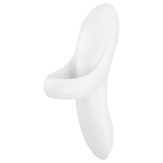 Satisfyer Odvážný Milenec - nabíjecí, voděodolný prstový vibrátor (bílý)