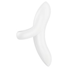   Satisfyer Odvážný Milenec - nabíjecí, voděodolný prstový vibrátor (bílý)