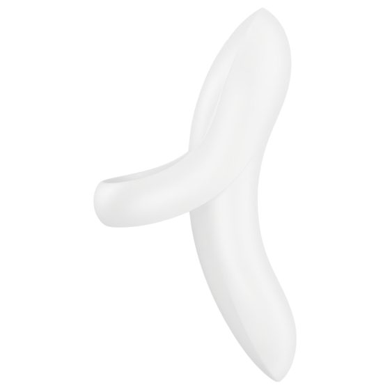 Satisfyer Odvážný Milenec - nabíjecí, voděodolný prstový vibrátor (bílý)