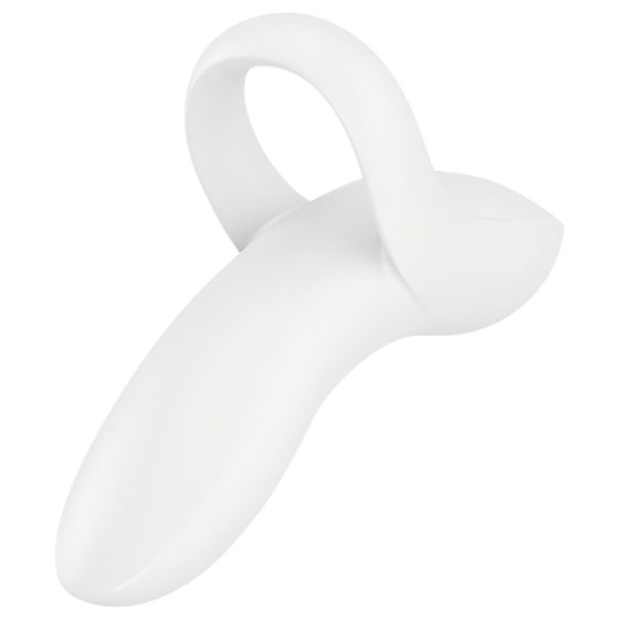 Satisfyer Odvážný Milenec - nabíjecí, voděodolný prstový vibrátor (bílý)