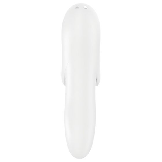 Satisfyer Odvážný Milenec - nabíjecí, voděodolný prstový vibrátor (bílý)