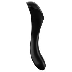   Satisfyer Candy Cane - akumulátorový vodotěsný dvouramenný vibrátor (černý)