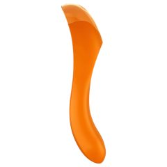   Satisfyer Candy Cane - akumulátorový, vodotěsný dvouhlavý vibrátor (oranžový)
