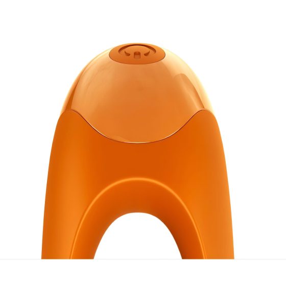 Satisfyer Candy Cane - akumulátorový, vodotěsný dvouhlavý vibrátor (oranžový)