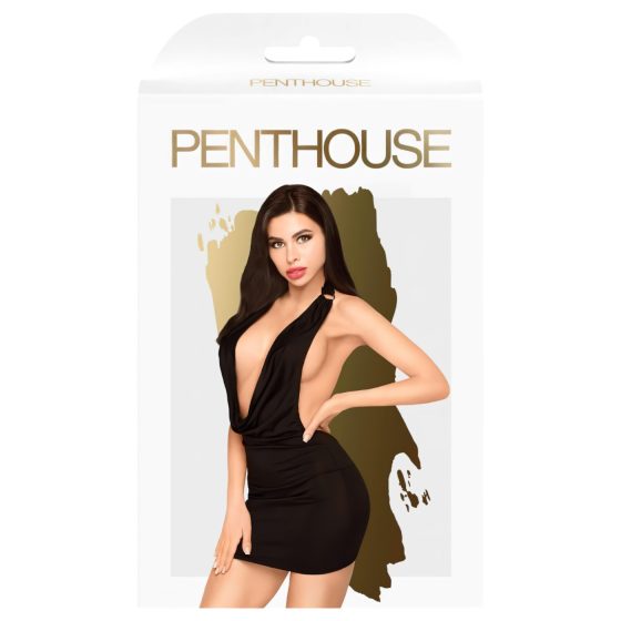 Penthouse Heart Rob - halter šaty a tanga (černá)