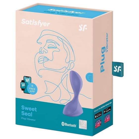 / Satisfyer Sweet Seal - chytrý anální vibrátor (fialový)