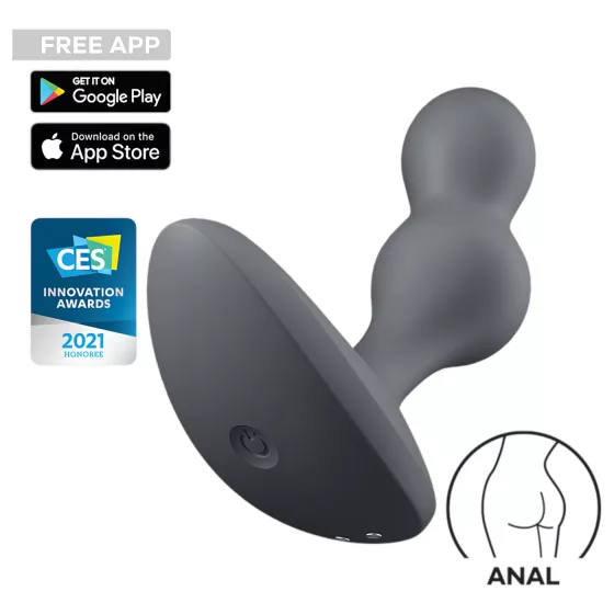 Satisfyer Deep Diver - anální vibrátor ovládaný aplikací (šedý)