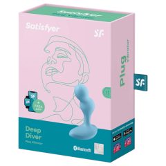   Satisfyer - anální vibrátor s dálkovým ovládáním - modrý