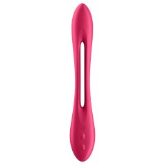   Satisfyer Elastic Joy - akumulátorový, flexibilní párový vibrátor (červený)