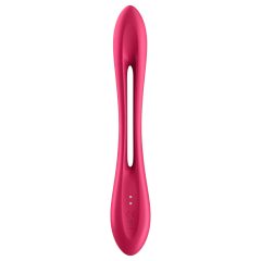   Satisfyer Elastic Joy - akumulátorový, flexibilní párový vibrátor (červený)