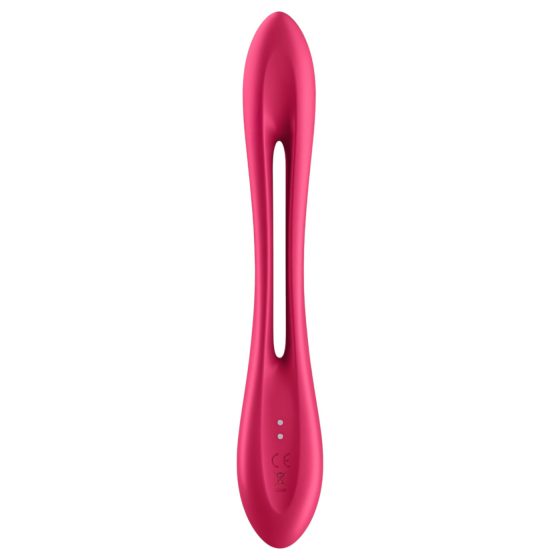 Satisfyer Elastic Joy - akumulátorový, flexibilní párový vibrátor (červený)