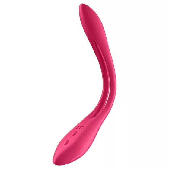 Satisfyer - flexibilní párový vibrátor - dobíjecí, červený