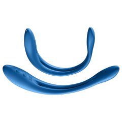   Satisfyer Elastic Game - akumulátorový, flexibilní párový vibrátor (modrý)