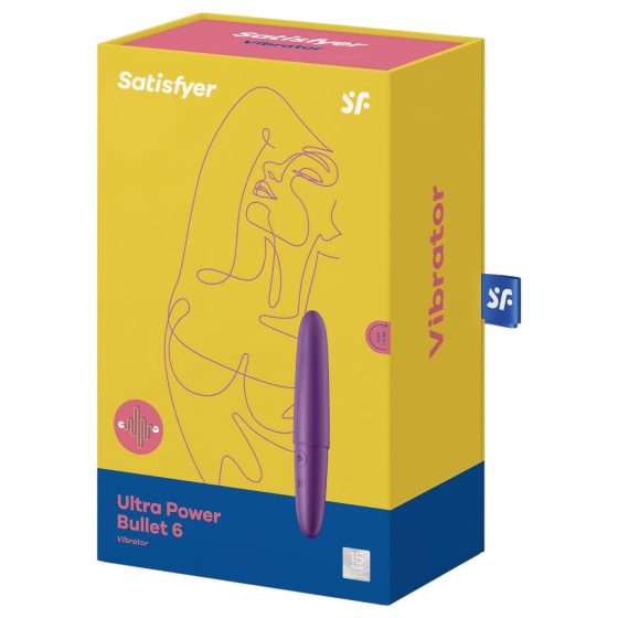 Satisfyer Ultra Power Bullet 6 - akumulátorový, voděodolný vibrátor (fialový)