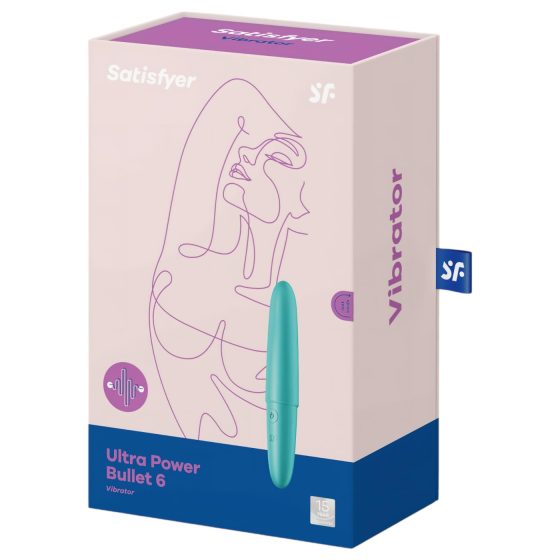 Satisfyer Ultra Power Bullet 6 – vodotěsný vibrátor (tyrkysový)