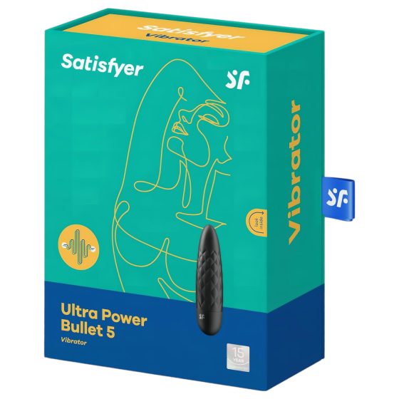 Satisfyer Ultra Power Bullet 5 - vodotěsný vibrátor (černý)