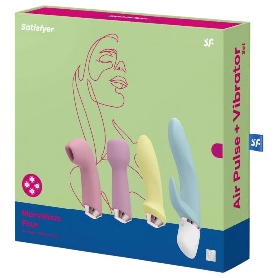 Satisfyer Marvelous Four - sada akumulátorových vibrátorů (4 díly)