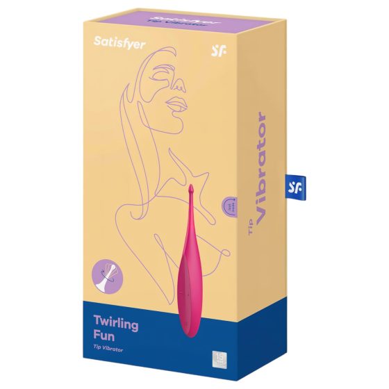 Satisfyer Twirling Fun - akumulátorový, vodotěsný klitorální vibrátor (růžový)