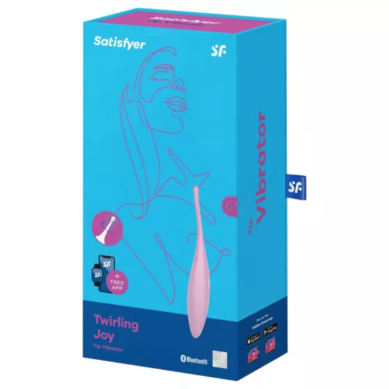 Satisfyer Twirling Joy - vibrátor na klitoris ovládaný aplikací (růžový)