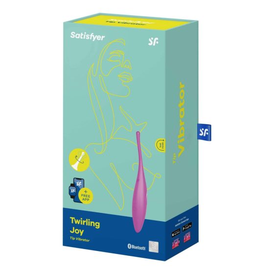 / Satisfyer Twirling Joy - nabíjecí, voděodolný vibrátor na klitoris (fialový)