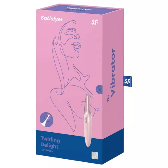 Satisfyer Twirling Delight - vibrační stimulátor klitorisu - vodotěsný - růžový