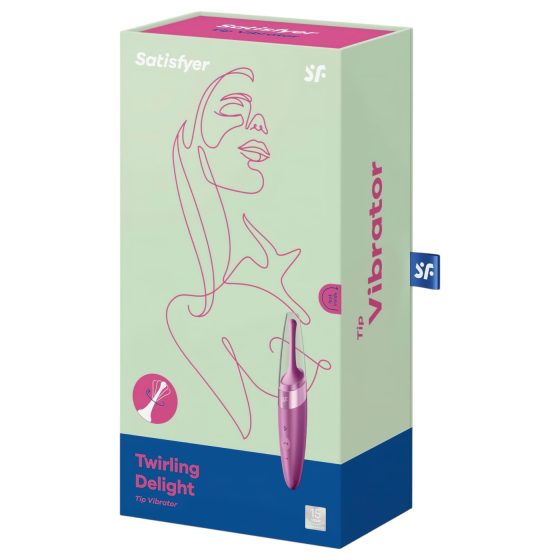 Satisfyer Twirling Delight - vodotěsný klitorisový vibrátor (fialový)